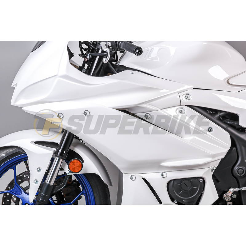 Lateral izquierdo fibra de vidrio Yamaha R3 2019-2023