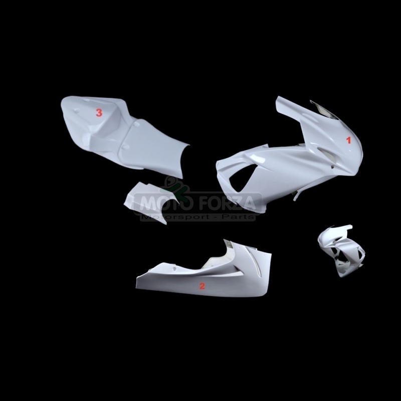 Carenado de fibra Suzuki GSX-R 600 / GSX-R 750 2011-2017 quilla corta