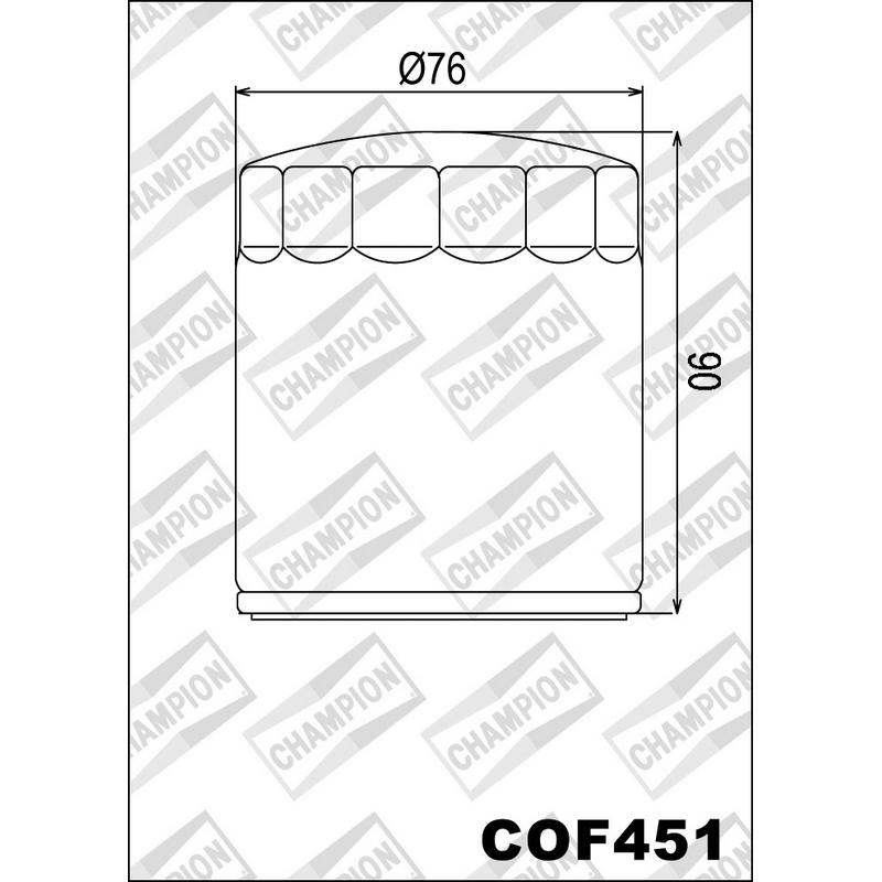 Filtro de aceite COF451 Moto Guzzi