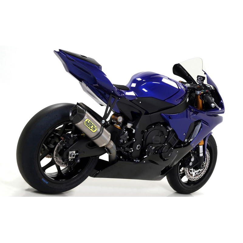 Sistema completo Competition SBK Full titanium Yamaha R1 2017-2024 con DB-Killer fondo carbono