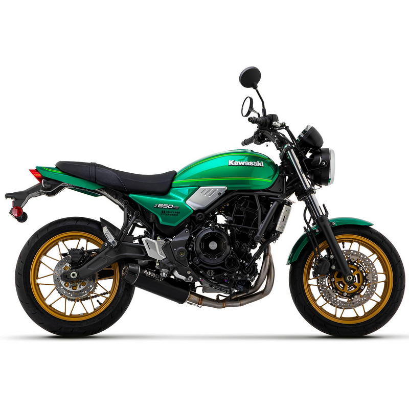 Sistema completo Kawasaki Z650 RS 2021-2024 escape Rebel fondo carbono