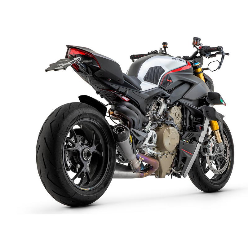 Escapes Works titanio Ducati Panigale V4 / Streetfighter V4 con conectores titanio