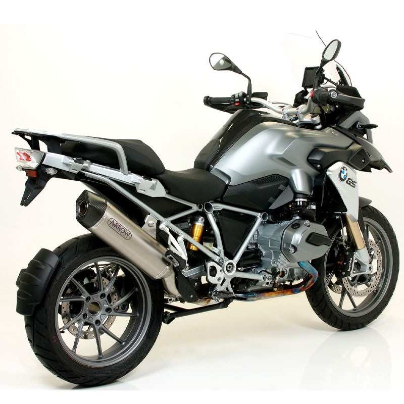Escape Maxi Race-Tech titanio fondo carbono BMW R1200GS / R1250GS / Adventure 2013-2024