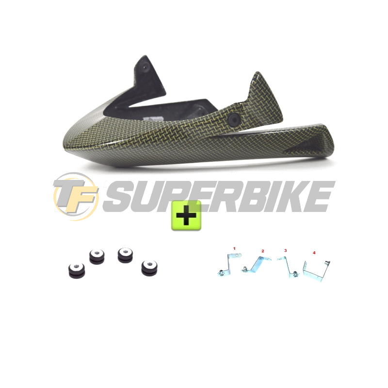 Quilla fibra de vidrio Kawasaki Z1000 2007-2009 con kit de montaje