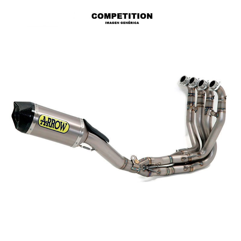 Sistema completo Competition Yamaha R1 2017-2024 con DB-Killer fondo carbono