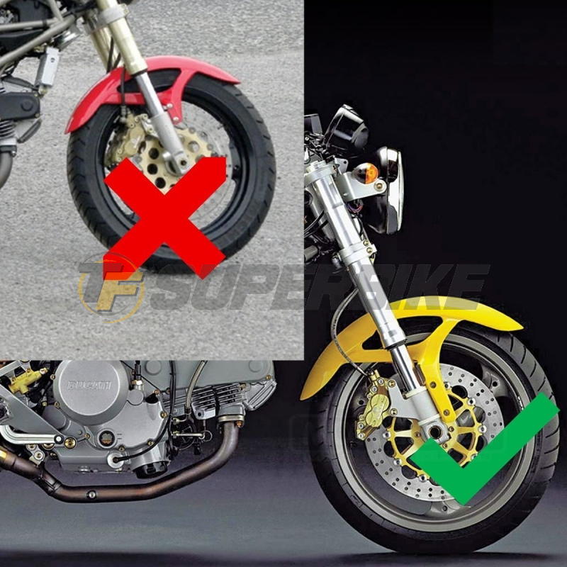 Guardabarros delantero fibra carbono Ducati Monster S2 / S4 / Sport Classic 1000 / Paul Smart / GT 1000