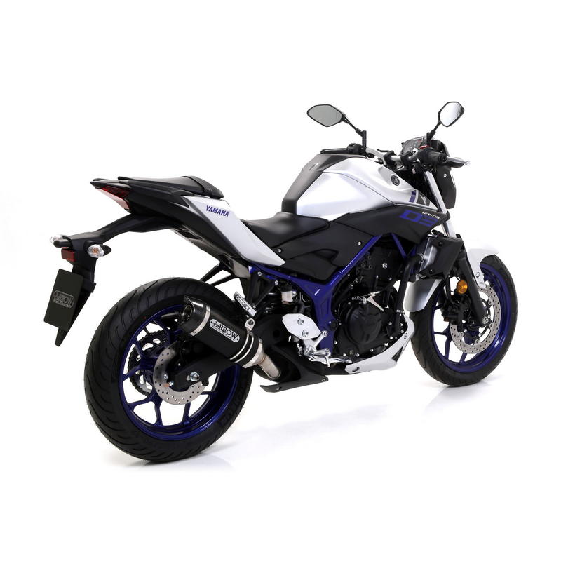 Escape Street Thunder aluminio Dark fondo carbono Yamaha R3 / MT-03 / R25