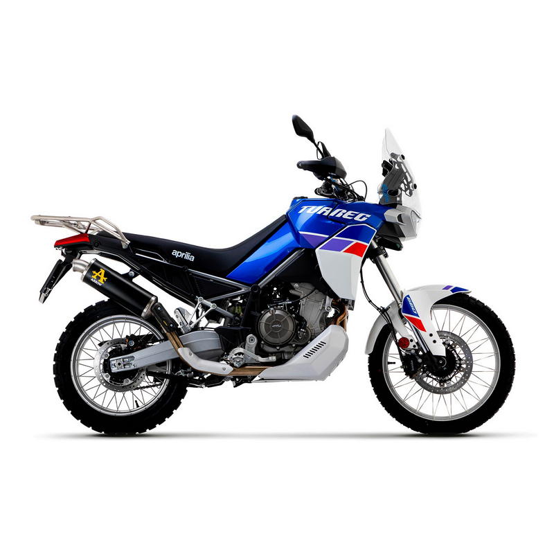 Escape Indy Race titanio Dark fondo en acero Aprilia Tuareg 660 2022-2023