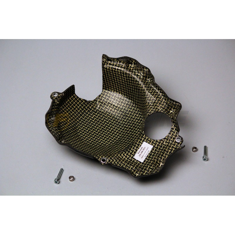 Kit 3 piezas protectores cárter Kawasaki ZX10R 2011-2020 fibra de carbono