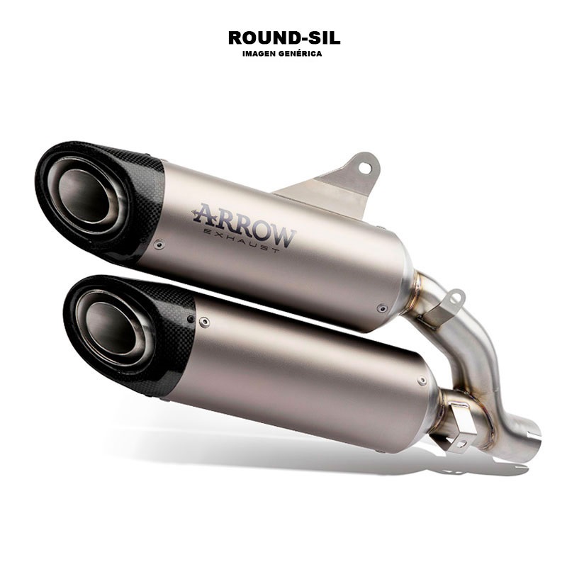 Escapes Round-Sil titanio Ducati Monster 937 2021-2024