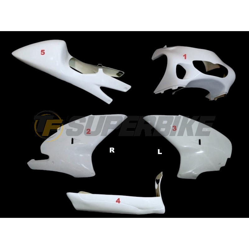 Carenado de fibra Street Aprilia RS 250 SP 1998-2004 colin asiento original
