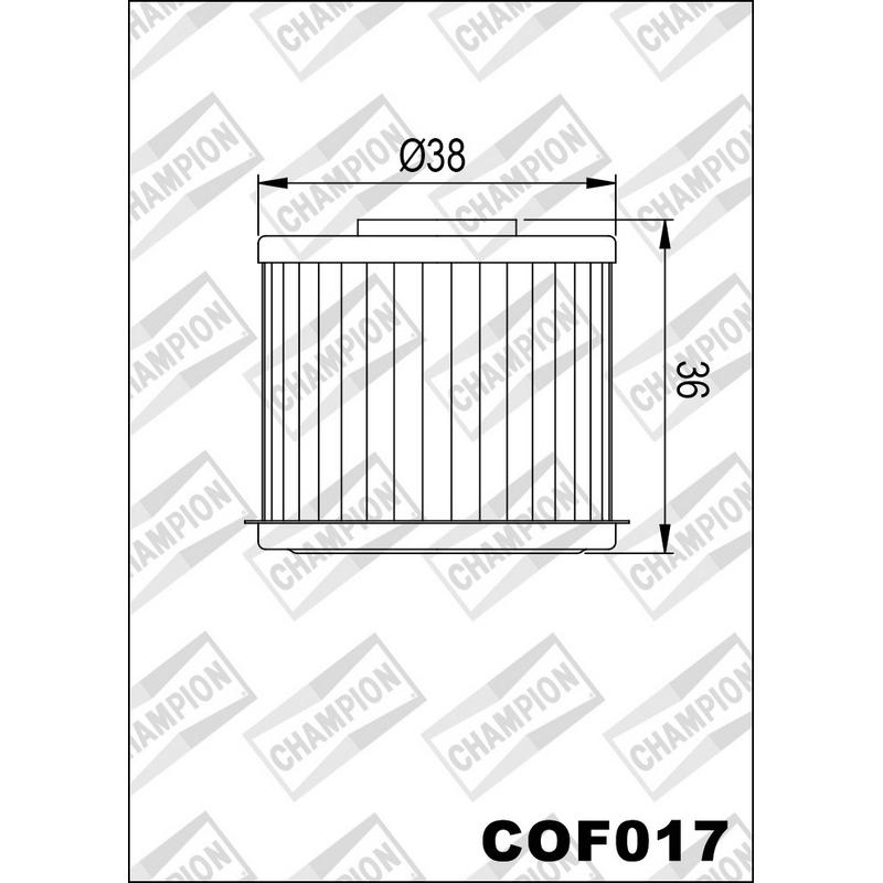 Filtro de aceite COF017 Honda (varios modelos)