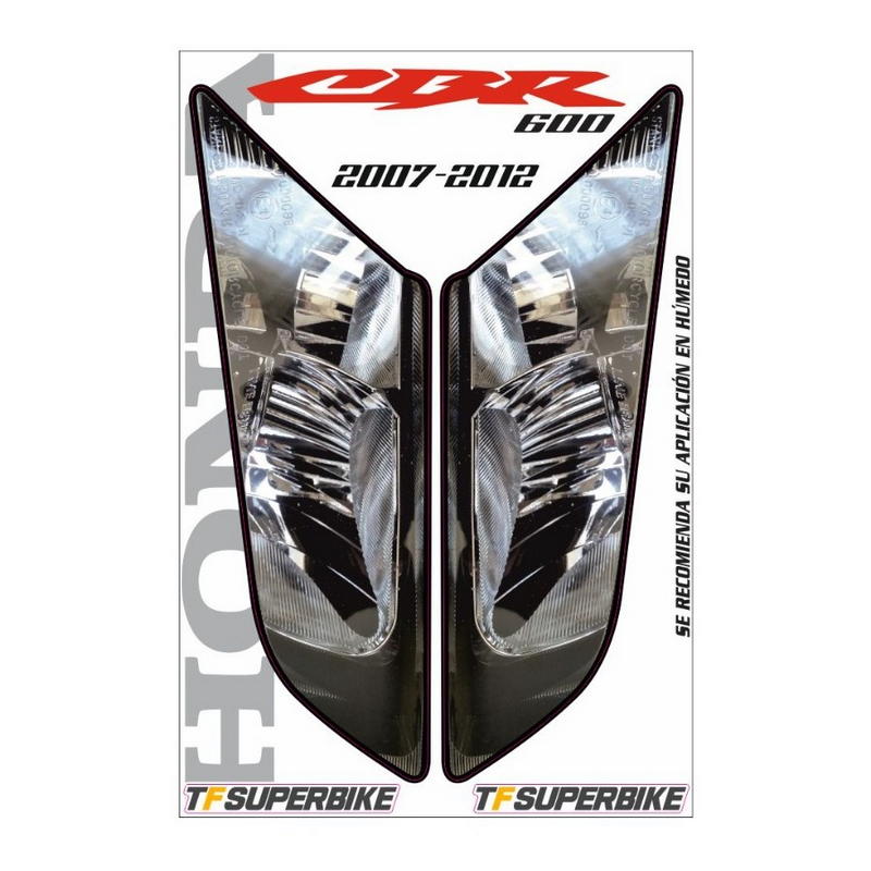 Adhesivos réplica faros Honda CBR600RR 2007-2012