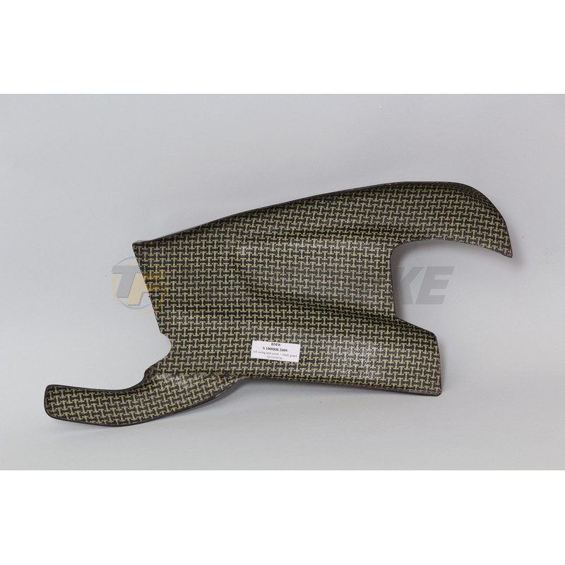 Protector basculante lado izquierdo+chain guard BMW S1000RR 2009-2018 fibra de carbono