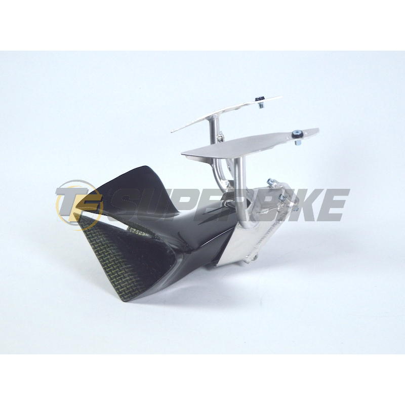 Araña duraluminio Racing plata Ducati Panigale V2 2020-2024 con ram air Motoforza