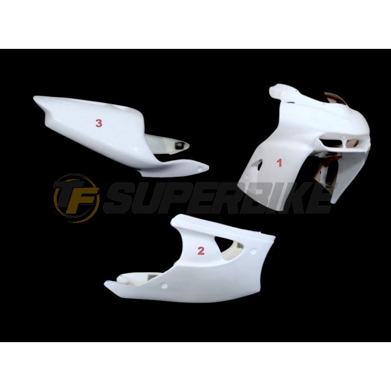 Carenado de fibra Kawasaki ZX-6R Ninja 2000-2003 colín asiento original