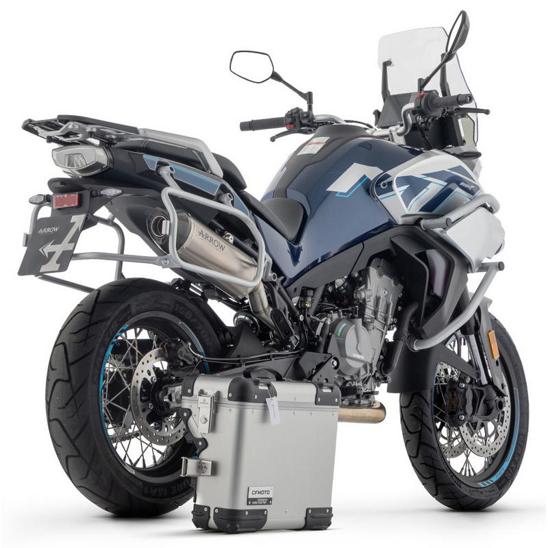 Escape Race-Tech titanio fondo carbono CF MOTO 800 MT 2025