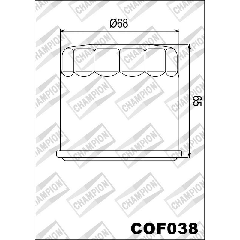 Filtro de aceite COF038 Aprilia / Suzuki