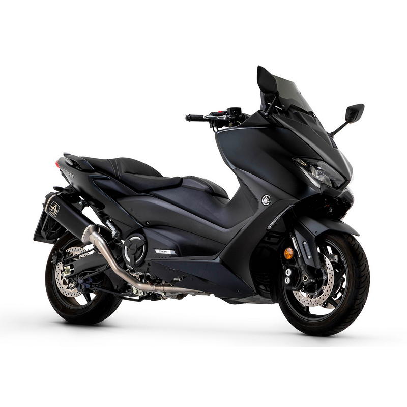Sistema completo Yamaha T-Max 530 / 560 2017-2024 con escape Indy Race titanio Dark