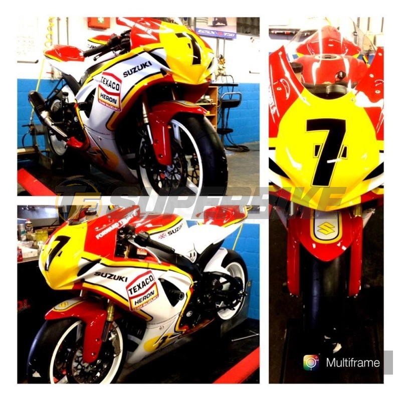 Carenado de fibra Suzuki GSX-R 600 / GSX-R 750 2011-2017 quilla corta