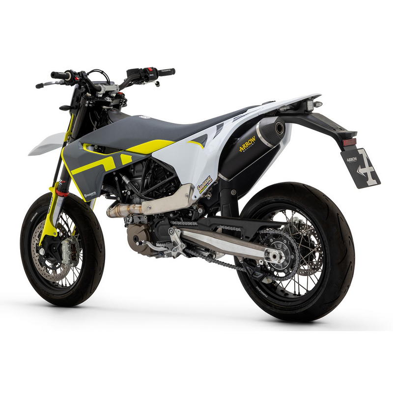 Colector racing acero con Power Bomb permutable con original Husqvarna 701 Enduro/Supermoto 2021-2024