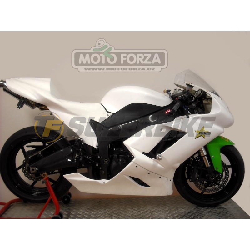 Carenado de fibra Kawasaki ZX-6R 2007-2008 colín racing