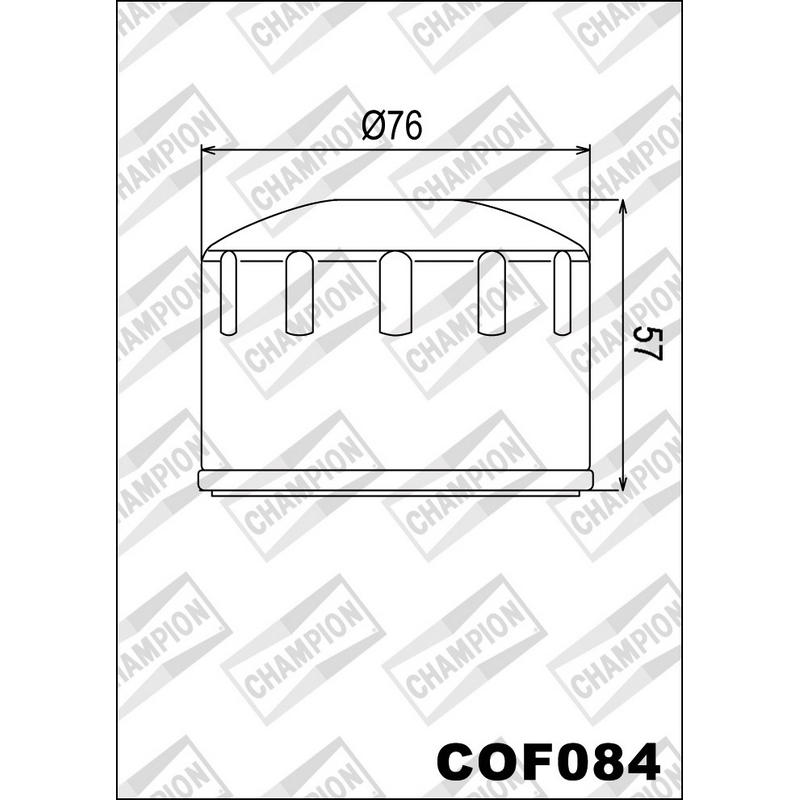 Filtro de aceite COF084 scooters Aprilia / Piaggio 400-500cc