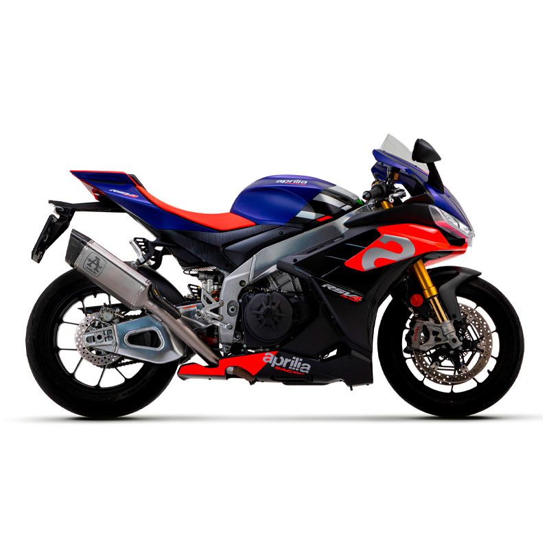 Escape Pista titanio con conector acero Aprilia RSV4 Factory / Tuono V4 2021-2024