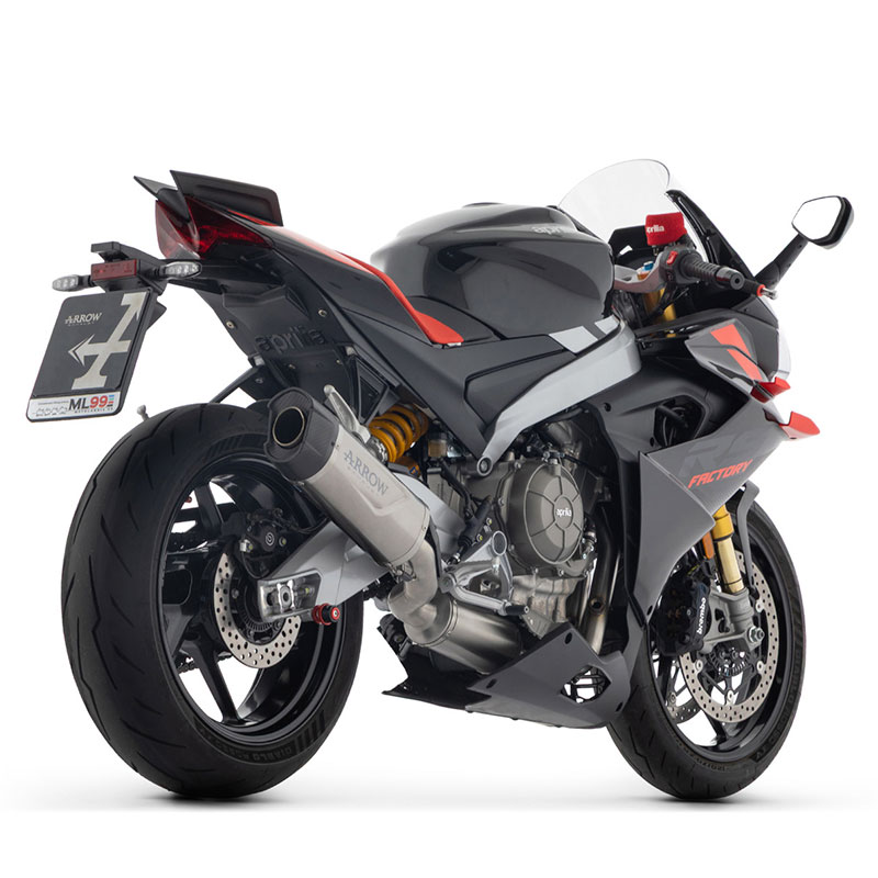 Kit completo con escape Indy Race Evo titanio Aprilia RS660 / Tuono 660 2025-2026