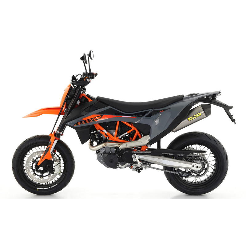 Escape Race-Tech titanio fondo carbono para KTM 690 SMC / Enduro R / Gas Gas ES 700
