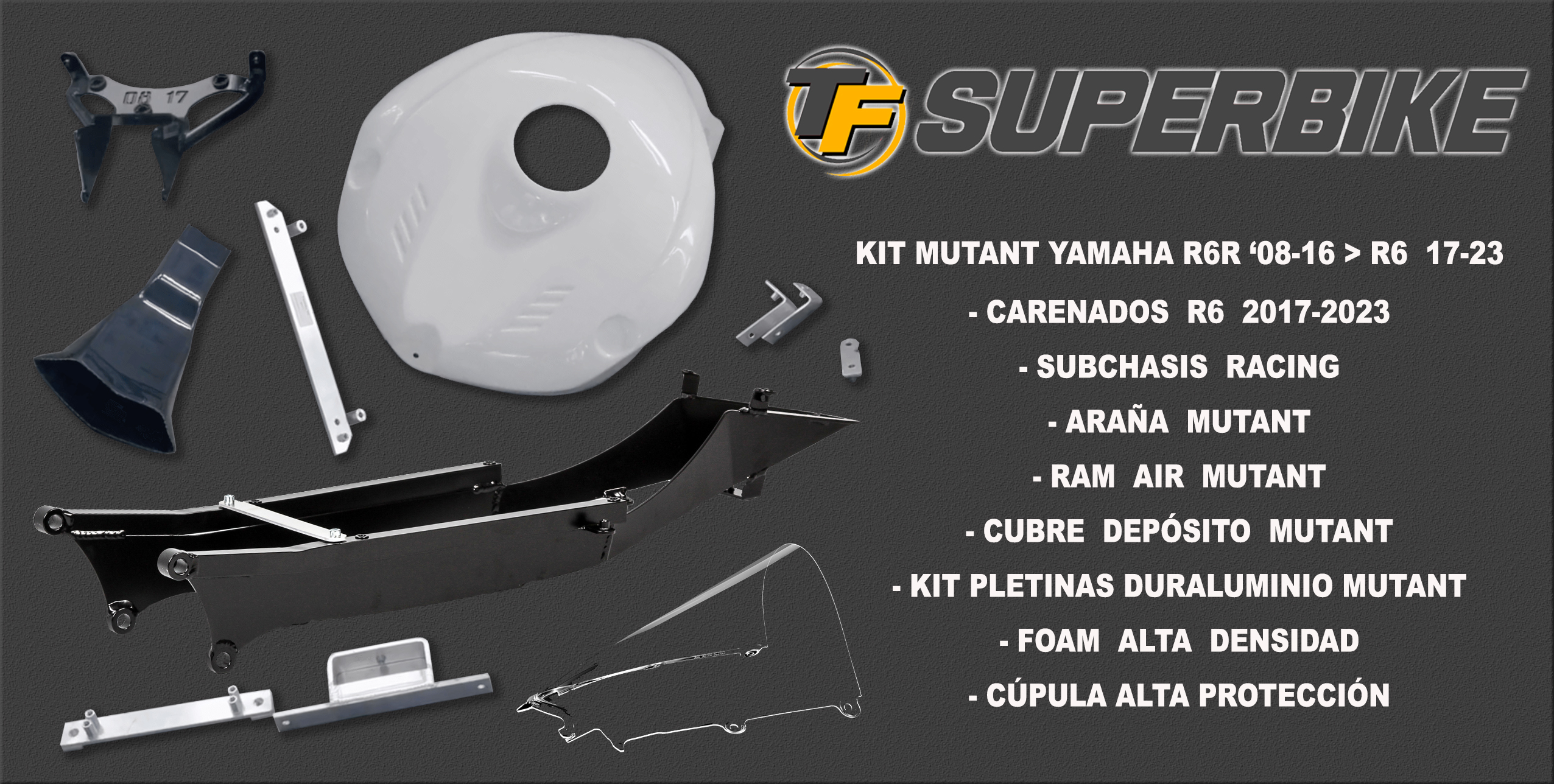 Kit Mutant Yamaha R6R 2008-2016 a 2017-2025