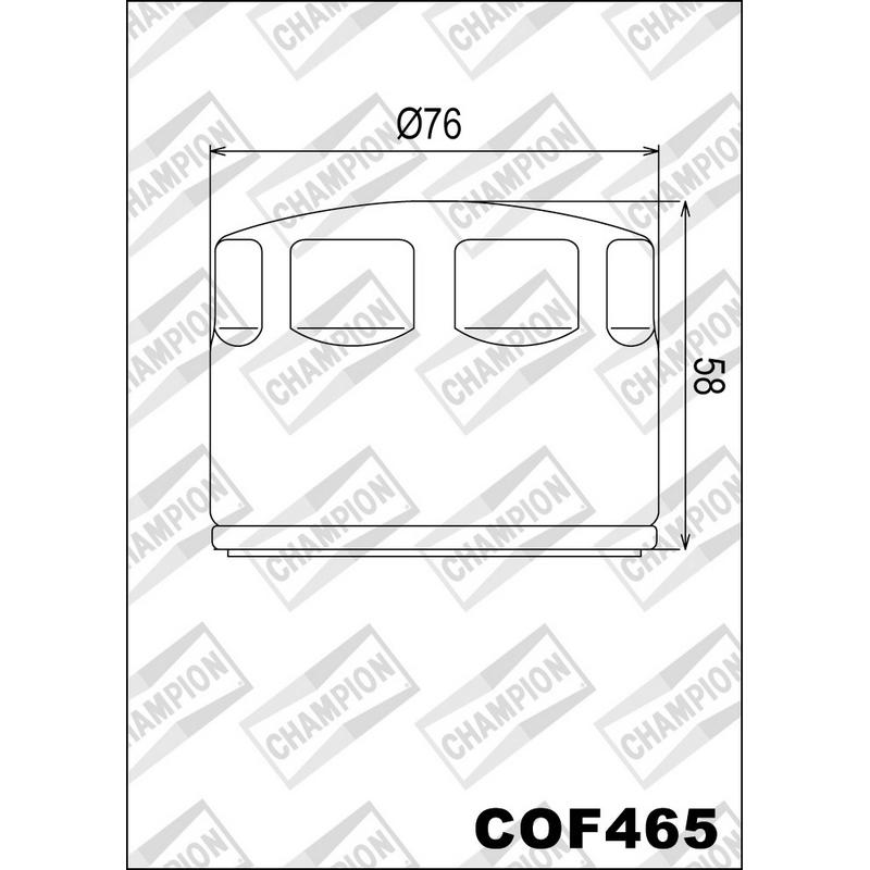 Filtro de aceite COF465 Aprilia Shiver / Dorsoduro / Mana / Gilera GP800