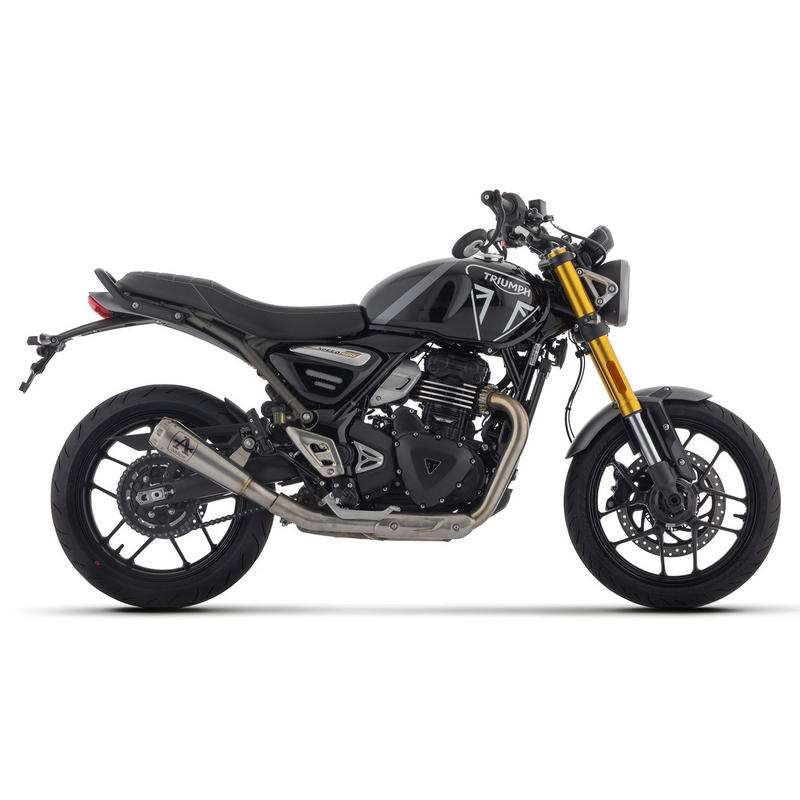 Escape Pro-Race Nichrom fondo acero Triumph Scrambler 400 X / Speed 400 2024-