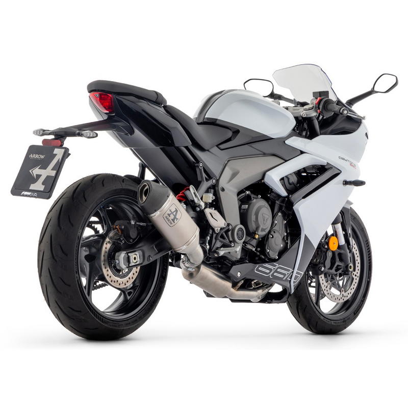 Sistema completo homologado escape Veloce titanio para Triumph Daytona 660 2024-