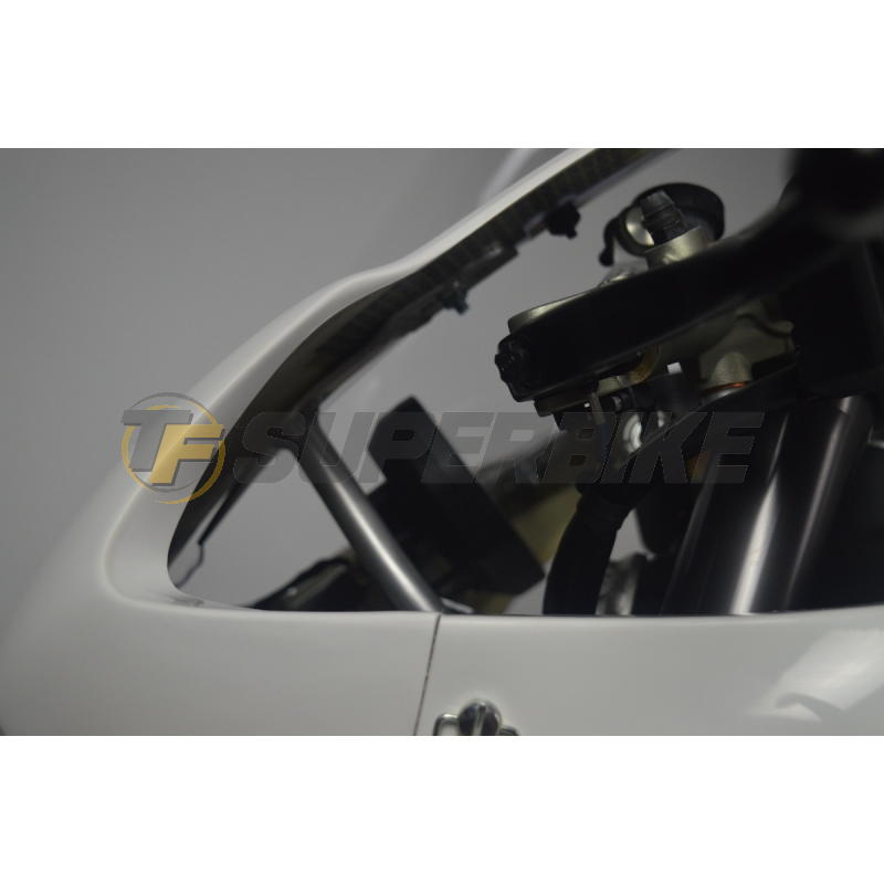 Araña duraluminio Racing plata Ducati Panigale V2 2020-2024 con ram air Motoforza