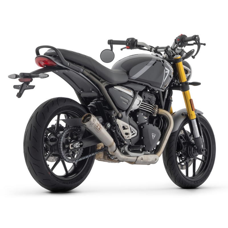 Escape Pro-Race Nichrom fondo acero Triumph Scrambler 400 X / Speed 400 2024-