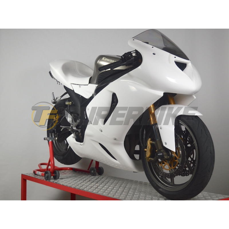 Carenado de fibra Kawasaki ZX-6R / RR / 636 / Ninja 2005-2006 colín racing
