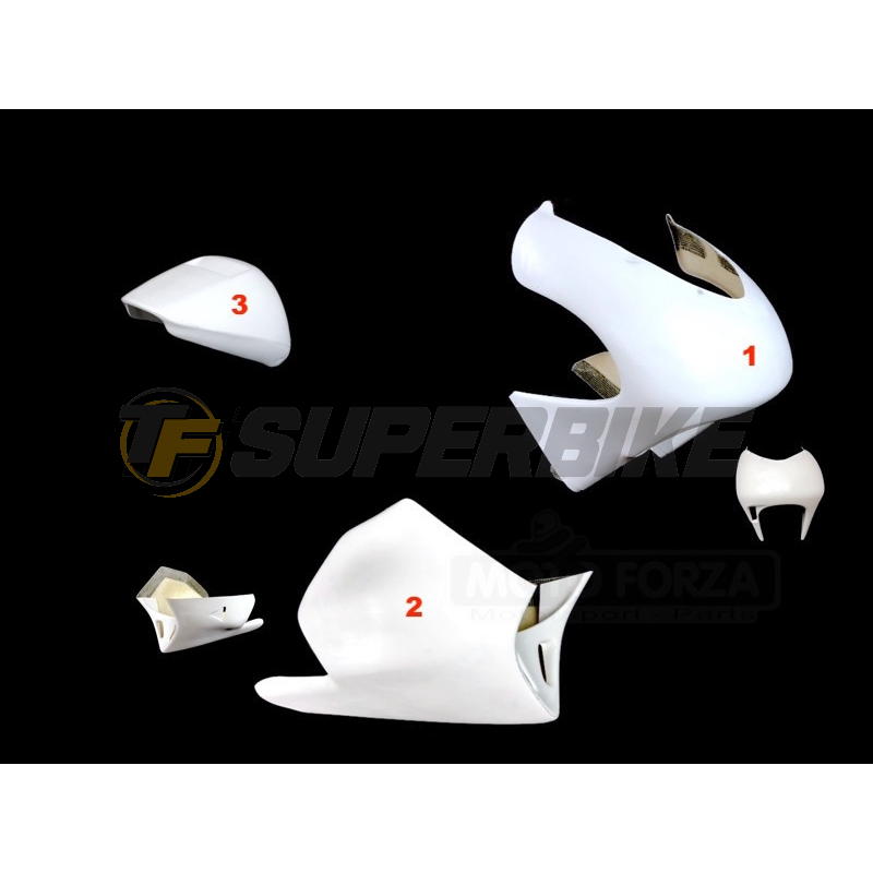Carenado de fibra Aprilia RS 125 R GP 1996-1998