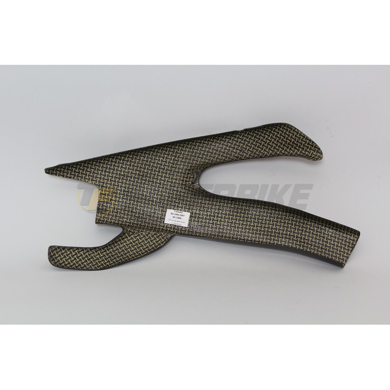 Protector basculante lado izquierdo+chain guard Yamaha R6R 2006-2016 fibra de carbono