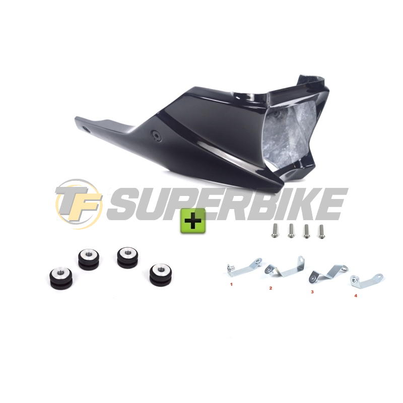 Quilla fibra de vidrio v1 Triumph Speed Triple 1050 2011-2015 con kit de montaje