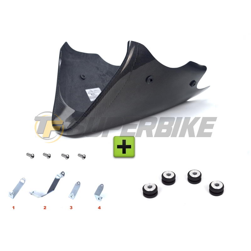 Quilla fibra de vidrio v1 Honda CB600F Hornet 1998-2006 con kit de montaje