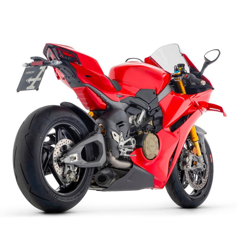 Escapes Works titanio fondo carbono con conectores titanio Ducati Panigale V4 2025