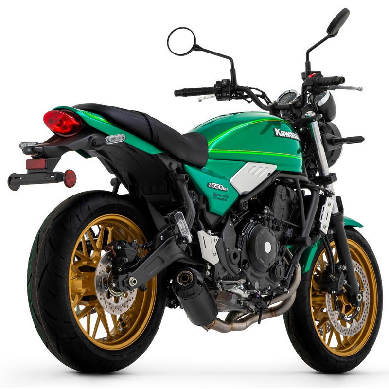 Sistema completo Kawasaki Z650 RS 2021-2024 escape Rebel fondo carbono