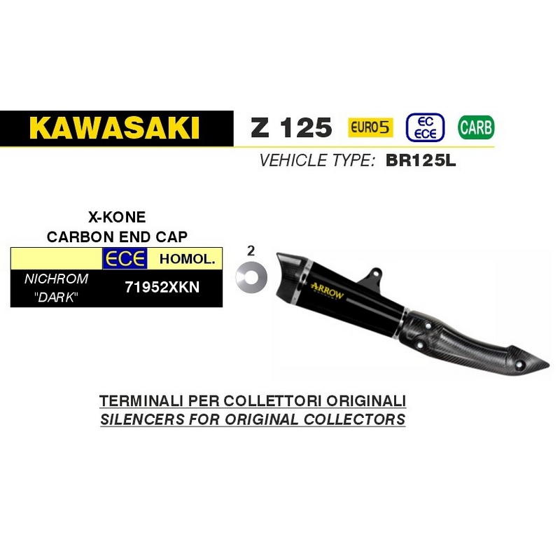 Escape X-Kone Dark Kawasaki Z 125 2021-2023