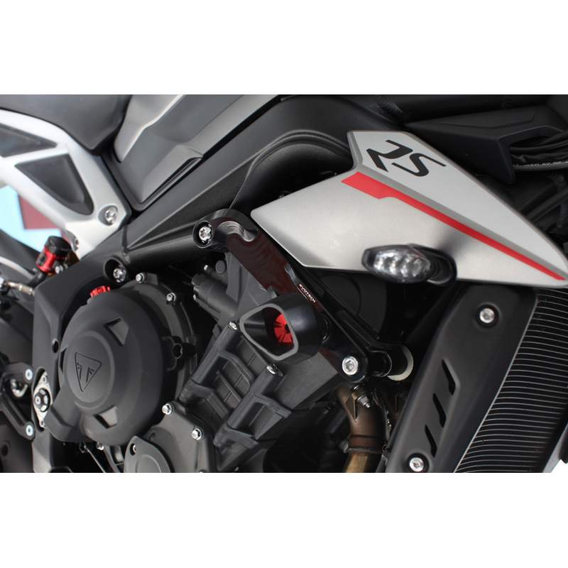 Protectores anti caída anti shock Street Defender Triumph Street Triple 675 / 765 / R / RS / RX