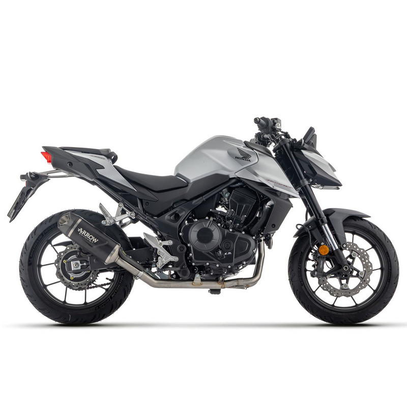 Escape Indy Race EVO aluminio Dark fondo carbono Honda CB750 Hornet 2023-2025