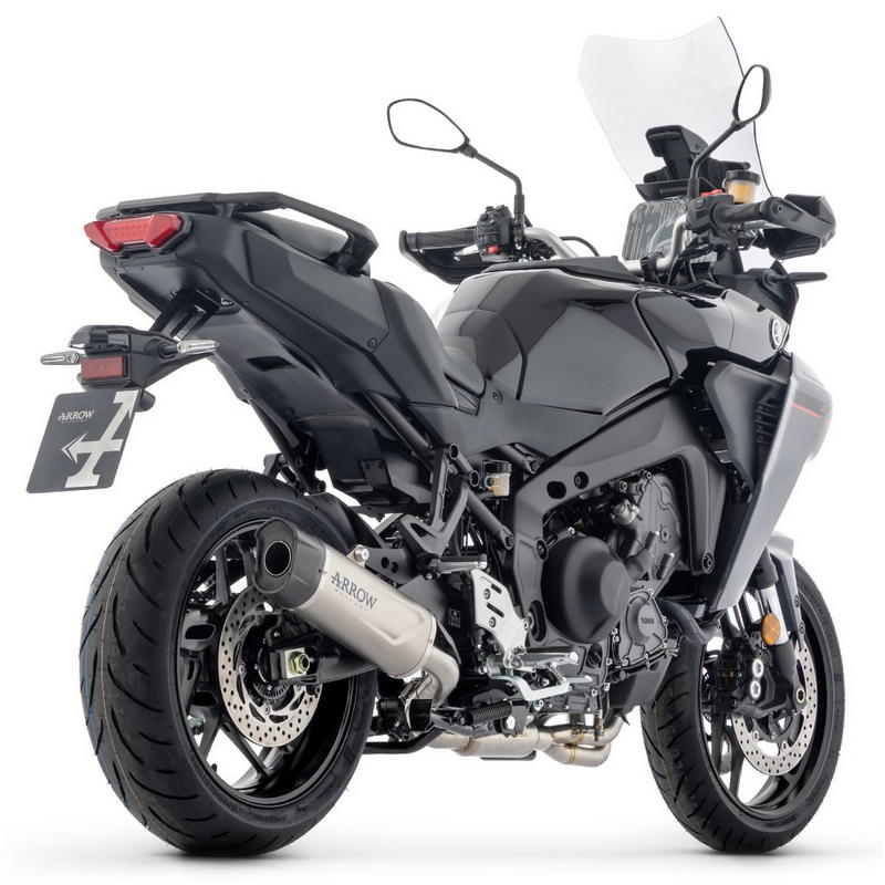 Sistema completo homologado Yamaha Tracer 9 / GT 2025- con escape Indy Race EVO aluminio dark