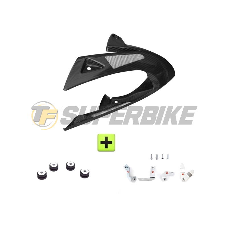 Quilla fibra Triumph Speed Triple 1050 2005-2010 con kit de montaje