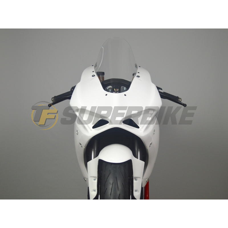 Araña duraluminio Racing plata Ducati Panigale V2 2020-2024 con ram air Motoforza
