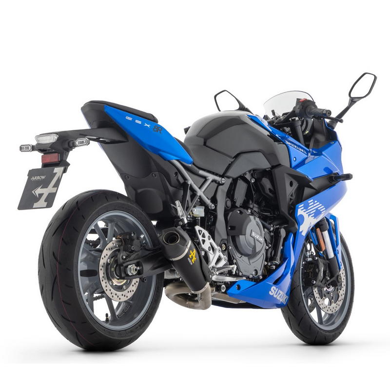 Sistema completo homologado Works Nichrom dark fondo carbono Suzuki GSX-8R / GSX-8S 2025-